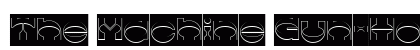 The Machine Gun-Hollow-Inverse Regular Font The Machine Gun-Hollow-Inverse Regular Font Preview