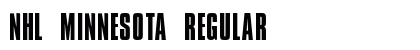 NHL Minnesota Regular Font Preview