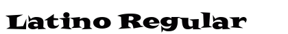 Latino Regular Font Preview