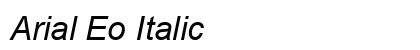 Arial Eo Italic font free download