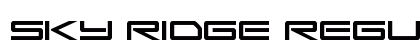 Sky Ridge Regular Font Preview