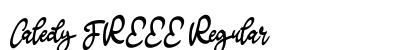 Caledy FREEE Regular Font Preview