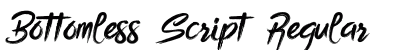 Bottomless Script Regular preview Bottomless Script Regular preview