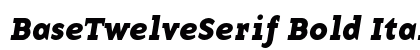 BaseTwelveSerif Bold Italic preview