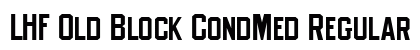 LHF Old Block CondMed Regular Font Preview