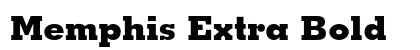 Memphis Extra Bold font free download