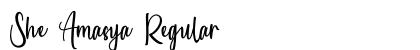 She Amasya Regular Font Preview