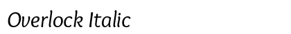 Overlock Italic preview