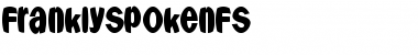 FranklySpokenFS Regular Font
