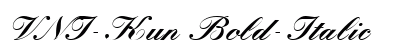 VNI-Kun Bold-Italic preview VNI-Kun Bold-Italic preview