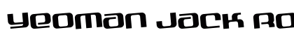 Yeoman Jack Rotated Regular Font Preview Yeoman Jack Rotated Regular Font Preview