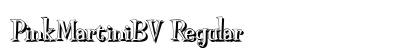 PinkMartiniBV Regular Font PinkMartiniBV Regular Font Preview