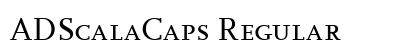 ADScalaCaps Regular Font Preview