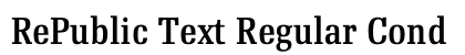 RePublic Text Regular Cond Preview