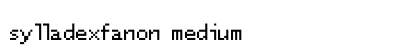 SylladexFanon Medium