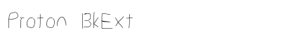 Proton BkExt Font Preview