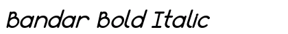 Bandar Bold Italic Font Preview