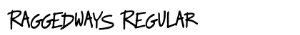 Raggedways Regular preview