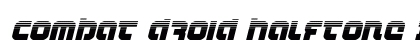 Combat Droid Halftone Italic Italic Font Preview