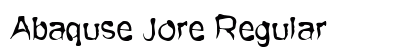 Abaquse Jore Regular Font Preview
