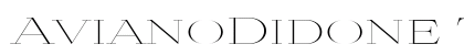 AvianoDidone Thin Font Preview