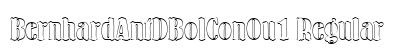 BernhardAntDBolConOu1 Regular Font Preview