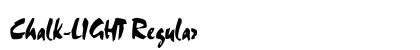 Chalk-LIGHT Regular Font Preview