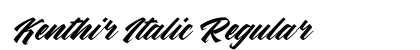 Kenthir Italic Regular preview