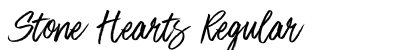 Stone Hearts Regular Font Preview