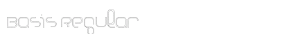 Basis Regular Font Preview
