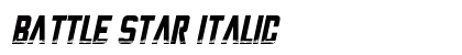 Battle Star Italic Font Preview