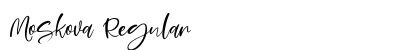 Moskova Regular Font Preview