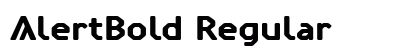 AlertBold Regular Font Preview