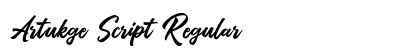 Artukge Script Regular preview Artukge Script Regular preview