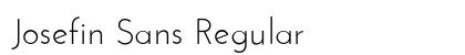 Josefin Sans Regular Font Josefin Sans Regular Font Preview
