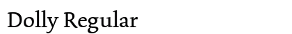 Dolly Regular Font Dolly Regular Font Preview
