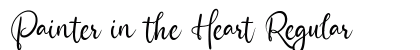 Painter in the Heart Regular Font Preview Painter in the Heart Regular Font Preview