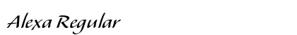 Alexa Regular font free download