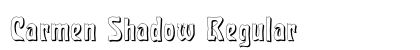 Carmen Shadow Regular Font Preview