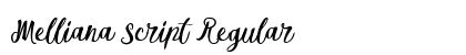 Melliana Script Regular preview Melliana Script Regular preview