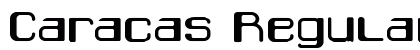 Caracas Regular Font Preview