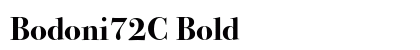 Bodoni72C Bold Font Preview