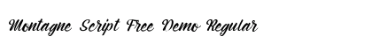 Montagne Script Free Demo Regular preview