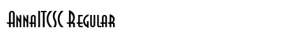 AnnaITCSC Regular Font Preview