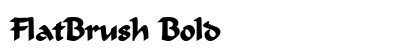 FlatBrush Bold Preview