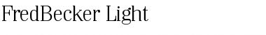 FredBecker-Light Regular Font