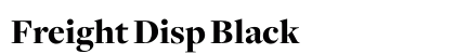 Freight Disp Black Font Preview