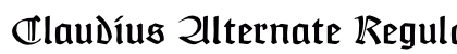 Claudius Alternate Regular Font Preview
