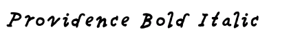 Providence Bold Italic preview Providence Bold Italic preview