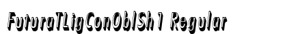 FuturaTLigConOblSh1 Regular Font FuturaTLigConOblSh1 Regular Font Preview